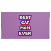 Bold Beste Kattenmoeder Ooit Leuke Typografie Kussensloop (Voorkant-Links)