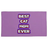 Bold Beste Kattenmoeder Ooit Leuke Typografie Kussensloop (Voorkant-Rechts)