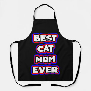Bold Beste Kattenmoeder Ooit Leuke Typografie Schort