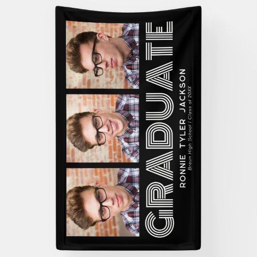 Bold Black 3 Afstuderen Afstuderen banner (Verticaal)