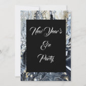 Bold Black Abstracte Uitnodiging (Voorkant)