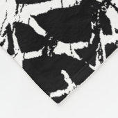 Bold Black And White Blue Eyes Tiger Fleece Deken (Hoek)