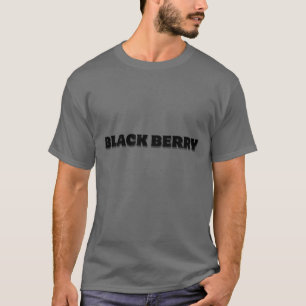 "Bold 'BLACK BERRY' Text T-Shirt Design".