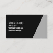 Bold Black en White Personal Trainer Visitekaartje (Achterkant)