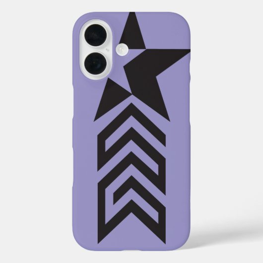 Bold Black Geometric Star Case-Mate iPhone Case (Achterkant)
