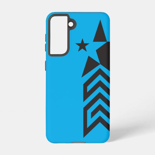 Bold Black Geometric Star Samsung Galaxy Hoesje (Achterkant)