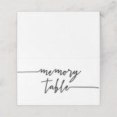 Bold Black Script-geheugentabel (Buitenkant ongevouwen)