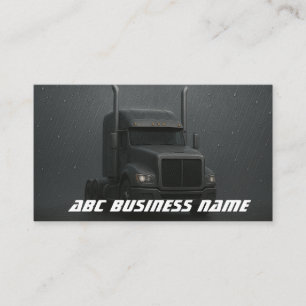 Bold Black Truck Design Verhuisbedrijf Visitekaartje