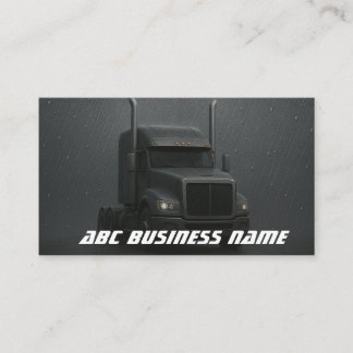 Bold Black Truck Design Verhuisbedrijf Visitekaartje