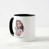 Bold Black Vriendschap Quote Mok (Voorkant links)