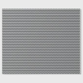 Bold Black & White Chevron Zig Zag Pattern Cadeaupapier (Vlak)