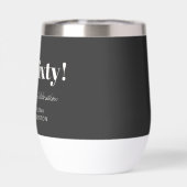 Bold Black White Modern 60th Birthday Custom (Achterkant)