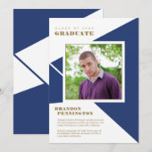 Bold Blue Angles-Afstuderen Aankondiging (Voorkant / Achterkant)