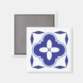 Bold blue azulejo magnet (Recto/Verso)