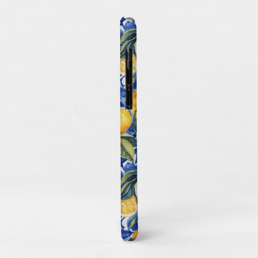 Bold Blue Italian Positano Lemon Case-Mate iPhone Case (Achterkant/links)