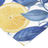 Bold Blue Italian Positano Lemon Tafelkleed (Gekanteld)