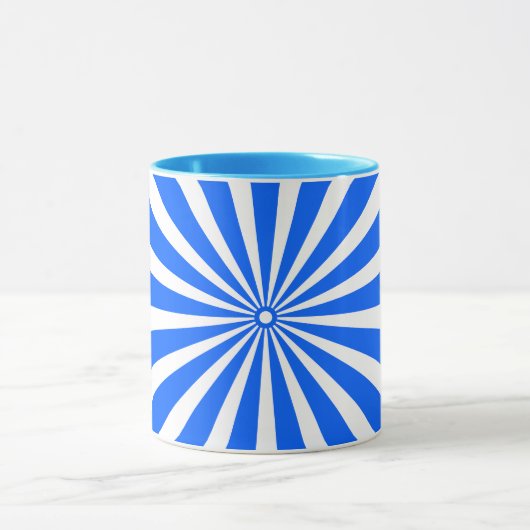Bold Blue Sunburst Mug (Centre)