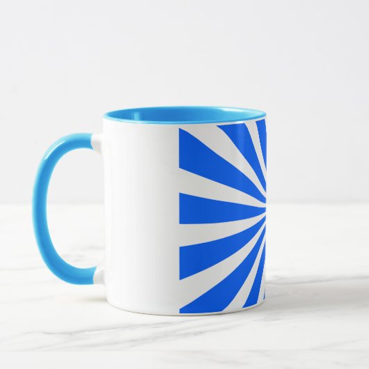 Bold Blue Sunburst Mug (Gauche)