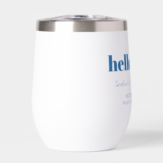 Bold Blue White Modern 50th Birthday Custom  (Avant)