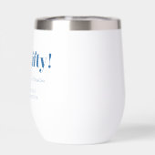 Bold Blue White Modern 50th Birthday Custom (Arrière)