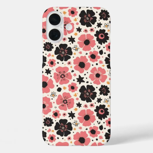 Bold & Blush Blossom Dance Case-Mate iPhone Case (Achterkant)