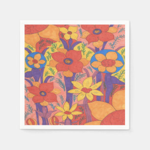 Bold Bohemen Oranje Garden Print Servetten