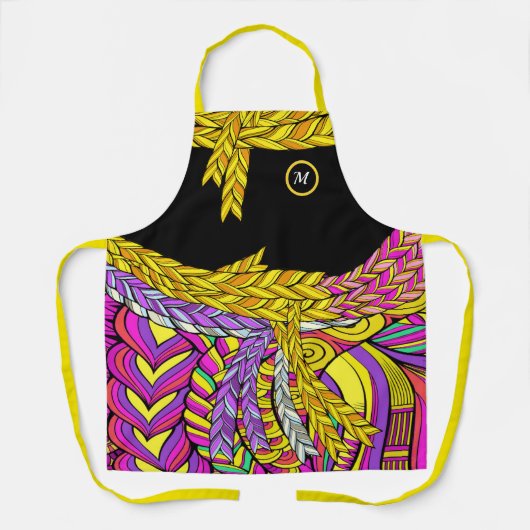 BOLD BOHO BRAID-ontwerp Schort (Voorkant)