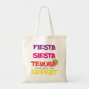 BOLD Bride Tribe Fiesta Siesta Tequila Repat Tote Bag
