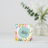 Bold & Bright Floral Informatiekaartje (Staand voorkant)