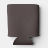 Bold Brown Modern 50th Birthday Custom Party Favor Blikjeskoeler (Achterkant)