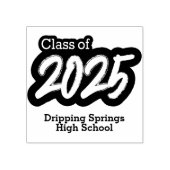 Bold Brush Klasse van 2025 Rubber Stamp Rubberstempel (Afrduk)