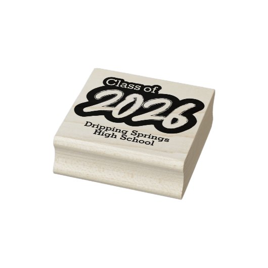Bold Brush Klasse van 2026 Rubber Stamp Rubberstempel (Stempel)