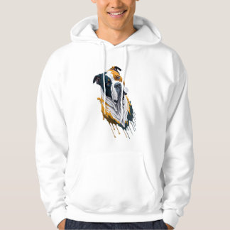 Bold Bulldog Drip – Artistic Dog T-Shirt Design