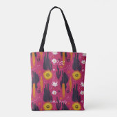 Bold Cactus en Sunburst Wellness Canvas tas (Achterkant)