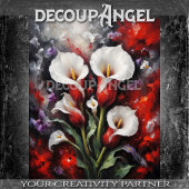 Bold Calla Lelies – Opvallende Bloemen Decoupage Tissuepapier