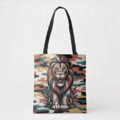 Bold camo lion design draagtas (Voorkant)