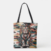 Bold camo lion design draagtas (Achterkant)
