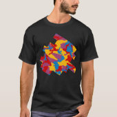 Bold Camo Pattern Digital Sketch T-shirt (Voorkant)