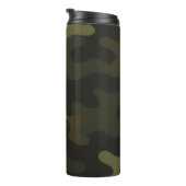 Bold Camouflage Pattern Outdoor Enthusiasts Hunter Thermosbeker (Geroteerd rechts)