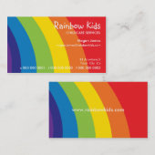 BOLD CARTE DE VISITE :: fun arc-en-ciel 2L (Devant / Derrière)
