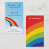 BOLD CARTE DE VISITE :: fun rainbow 1P (Devant / Derrière)