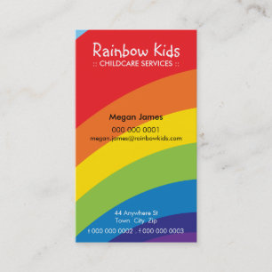 BOLD CARTE DE VISITE :: fun rainbow 2P