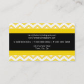 BOLD CARTE DE VISITE :: simple chevron moderne 12 (Dos)