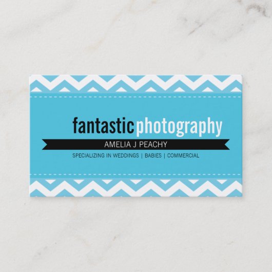 BOLD CARTE DE VISITE :: simple chevron moderne 5 (Devant)