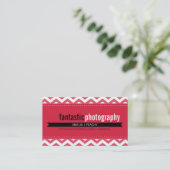 BOLD CARTE DE VISITE :: simple chevron moderne 6 (Debout devant)