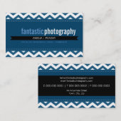 BOLD CARTE DE VISITE :: simple chevron moderne 7 (Devant / Derrière)