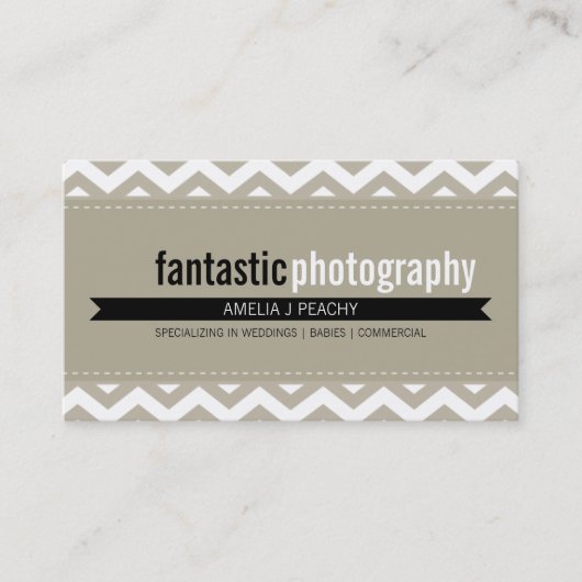 BOLD CARTE DE VISITE :: simple chevron moderne 8 (Devant)