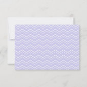 Bold Chevron Lavender Paarse RSVP (Achterkant)