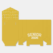 Bold Class of 2026 Graduation Pattern Bedankdoosjes (Ongevouwen)