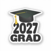 Bold Class of 2027 Graduation Sticker (Voorkant)